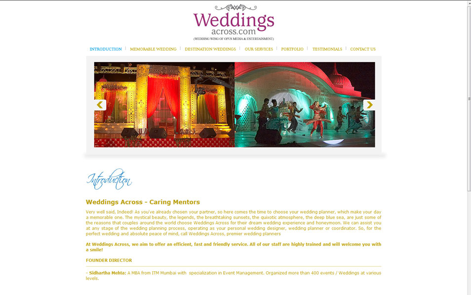 weddings across